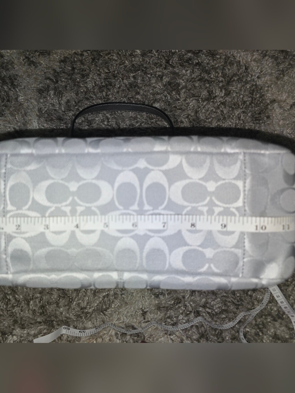 Coach Silver Signature Tote Bag - Picture 10 of 11